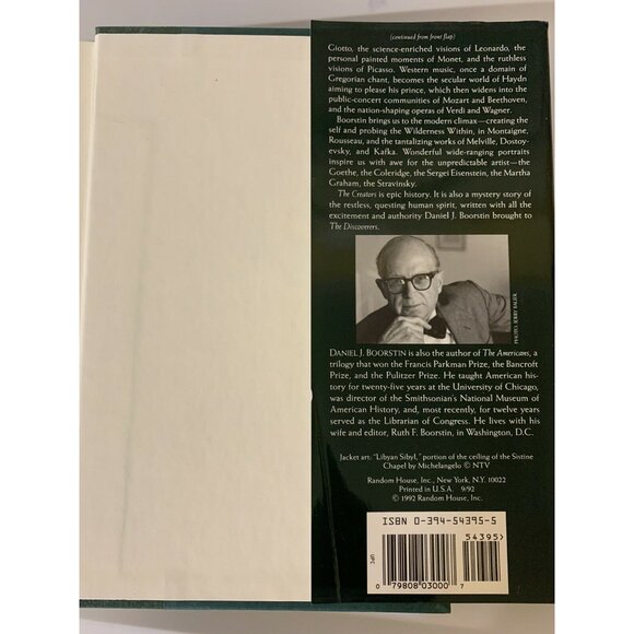The Creators by Daniel J. Boorstin First Edition (1992, Hardcover, Dust Jacket) - Picture 10 of 12